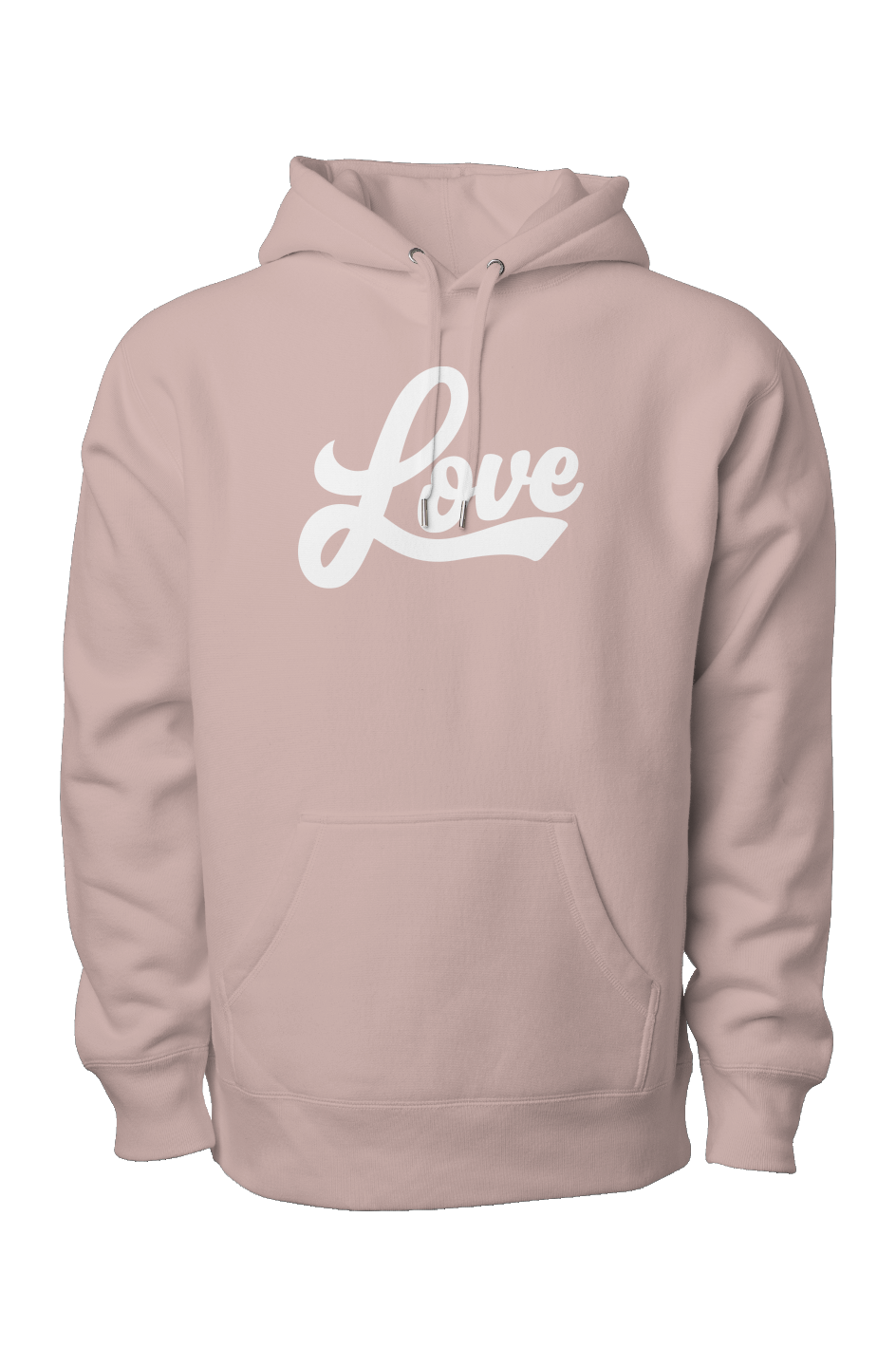 LOVE Script Premium Heavyweight Cross Grain Hoodie